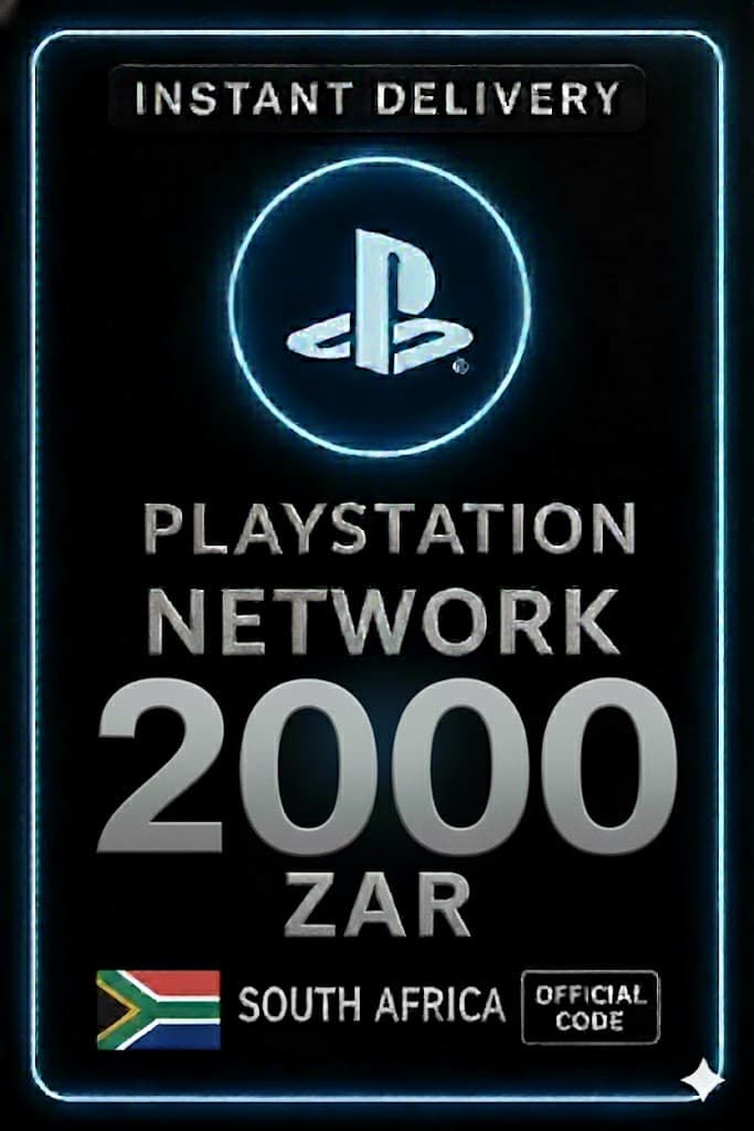 Playstation PSN Gjafakort 2000 ZAR ZA