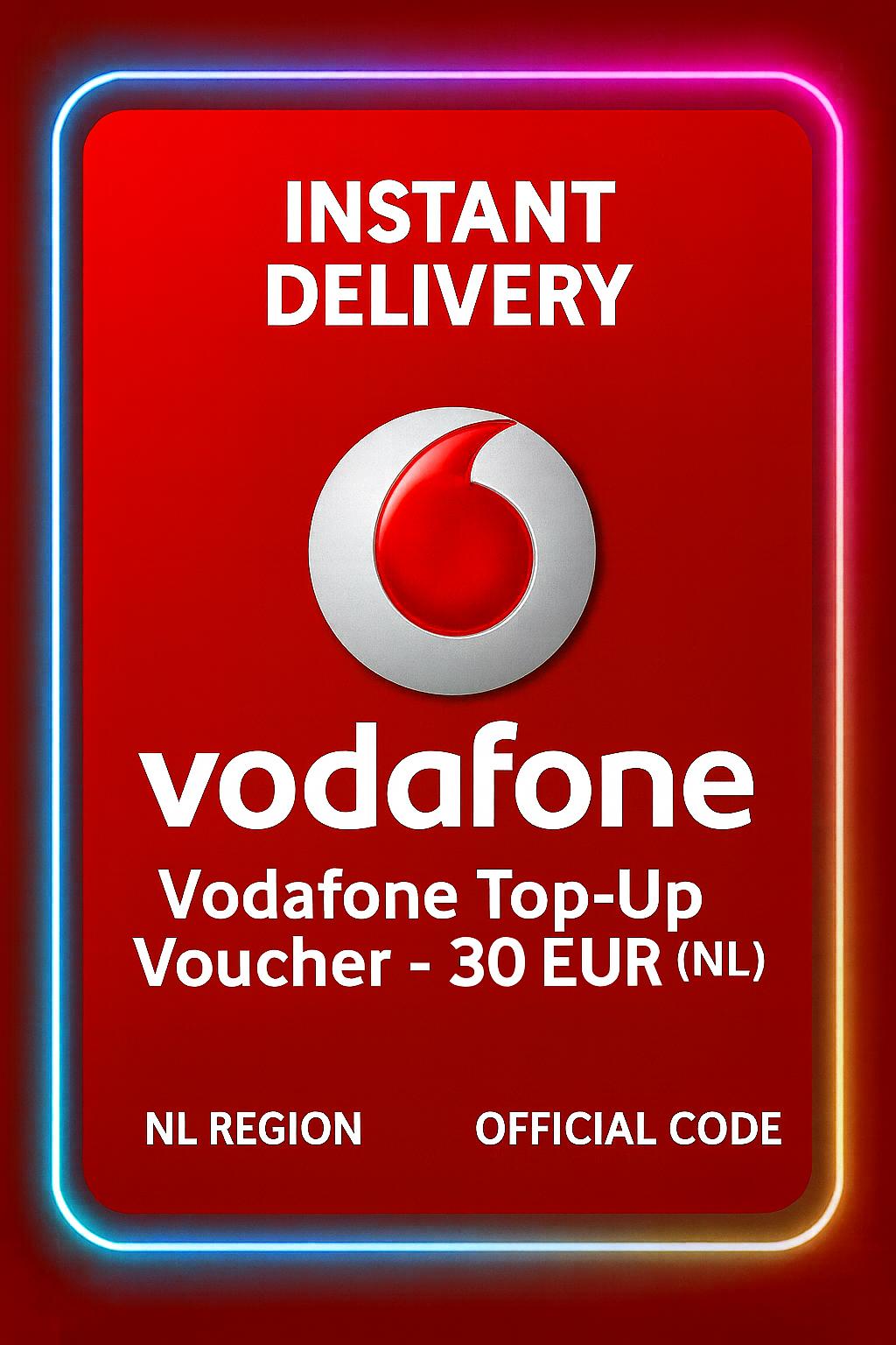 Vodafone Inneignarkort - 30 EUR (NL)