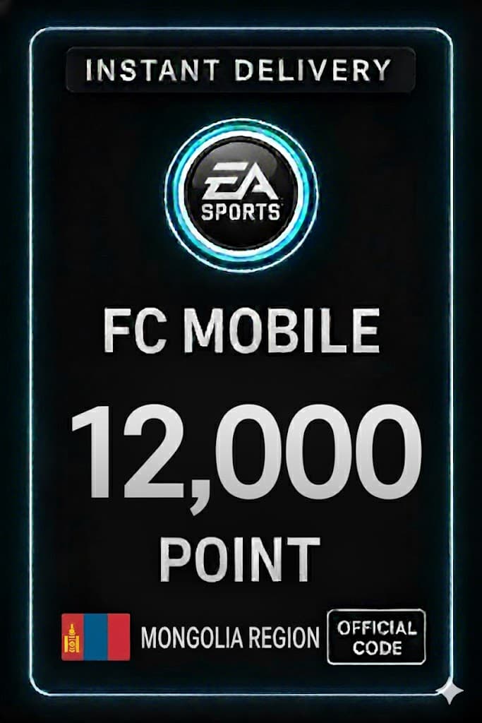 FC Mobile 12000 Punktów Karta Podarunkowa - Mongolia