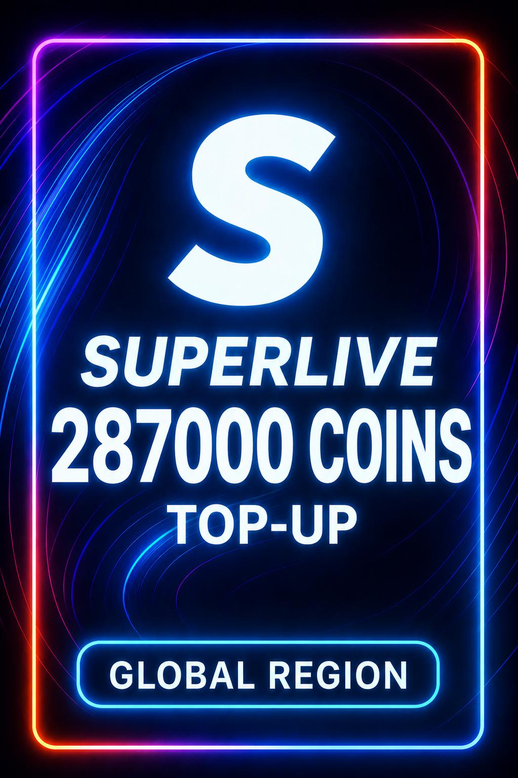 SuperLive 287.000 Coins Top-Up (Global)