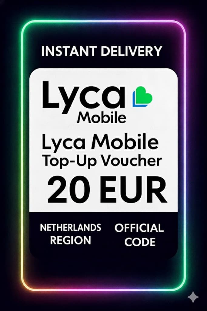 Κουπόνι Ανανέωσης Lyca Mobile - 20 EUR (NL)