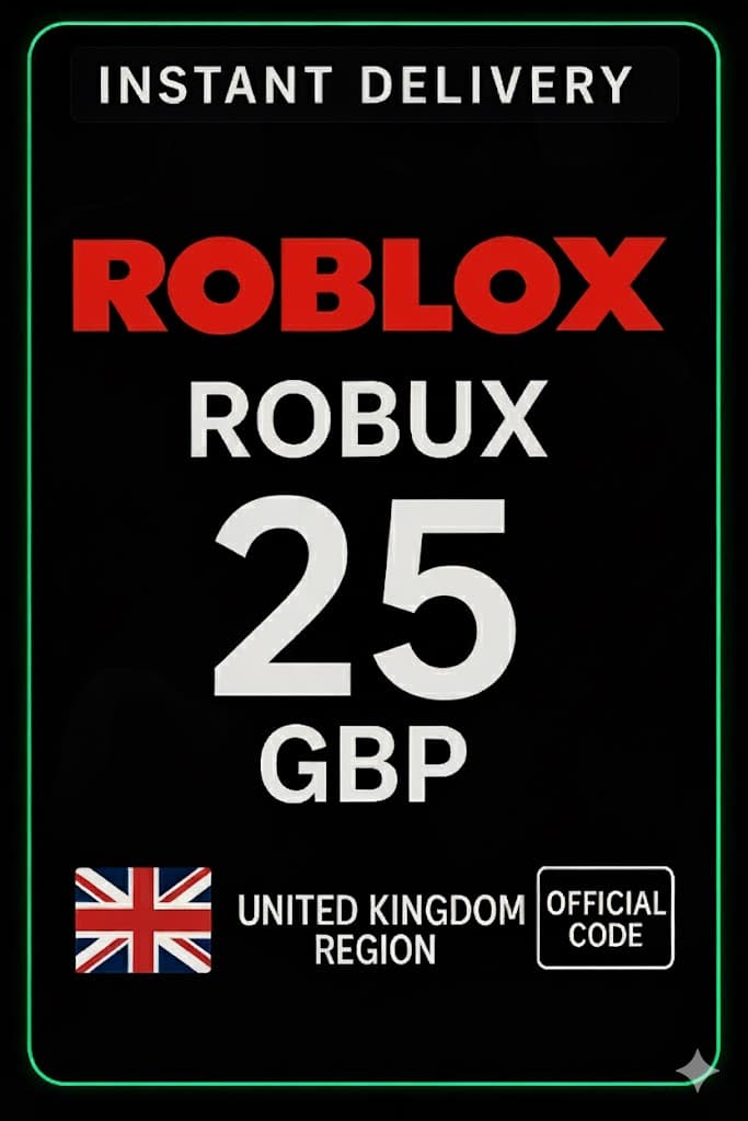 Roblox 25 GBP Κάρτα Παιχνιδιού (Ηνωμένο Βασίλειο)
