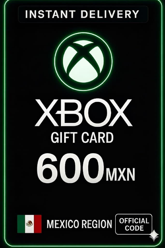 Tarjeta Regalo Xbox Live 600 MXN Wallet