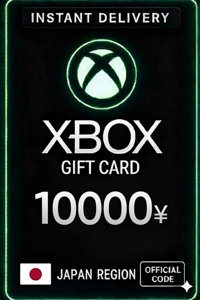Xbox Live Gift Card 10000 Yen Wallet