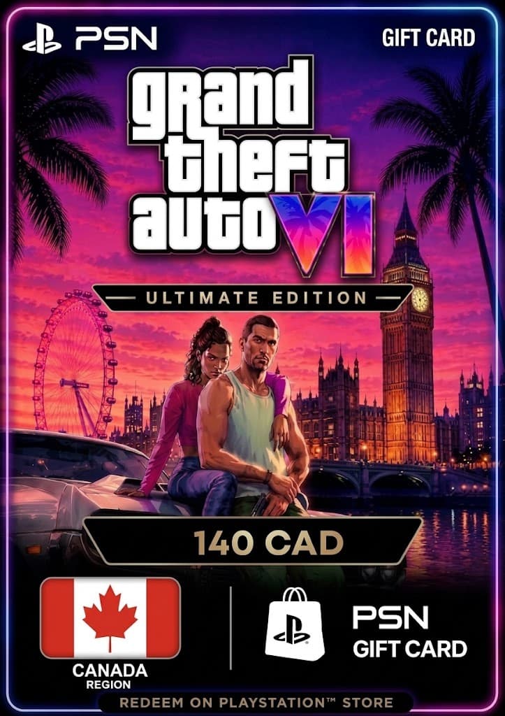 GTA 6: Ultimate Edition - PSN Gift Card 140 CAD (Canada)