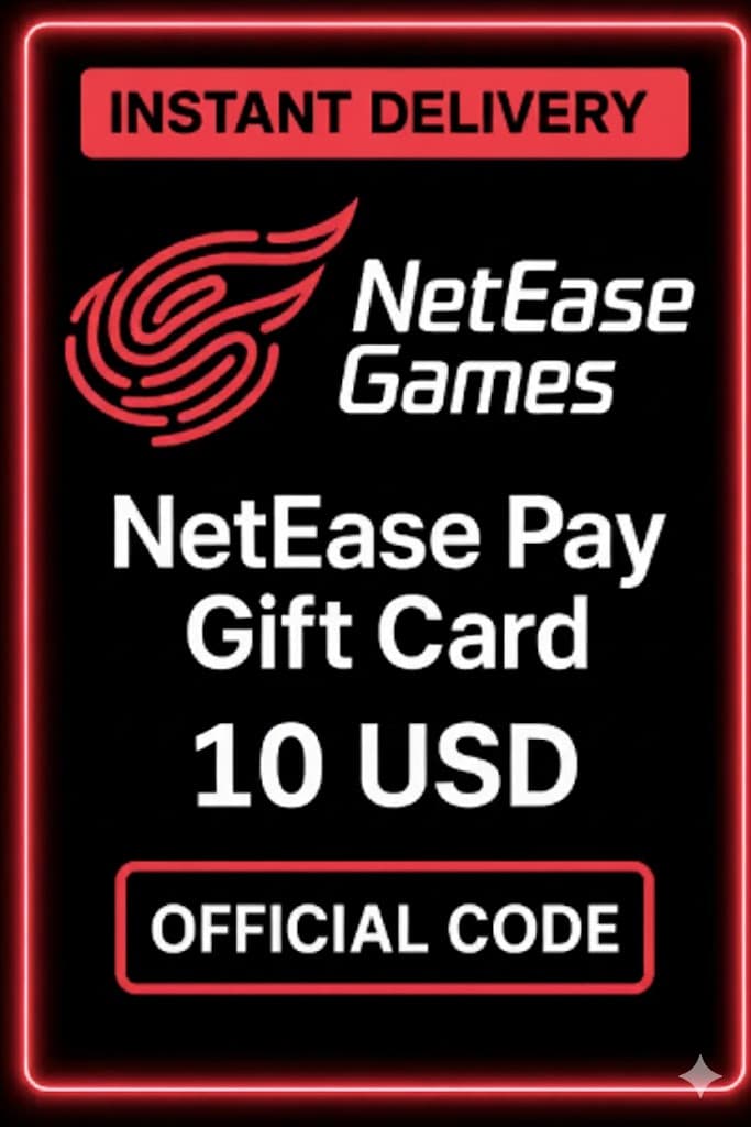 NetEase Pay gjafakort - 10$ USD