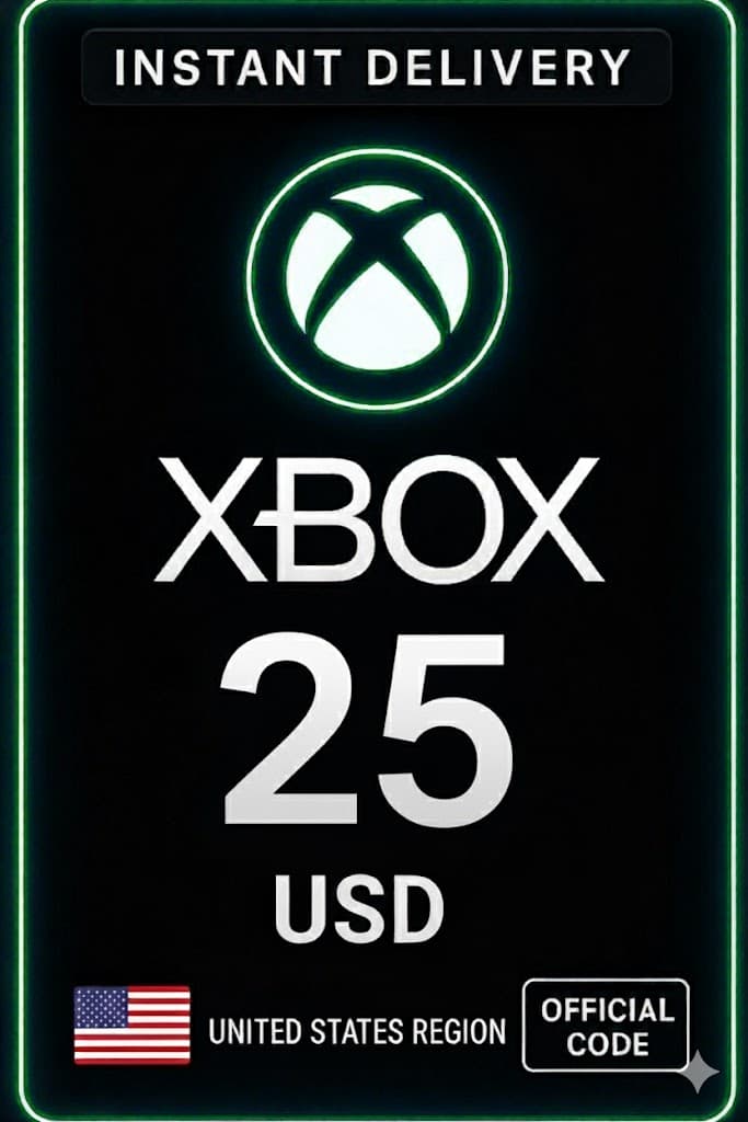 Xbox Live Gift Card 25 Usd Wallet