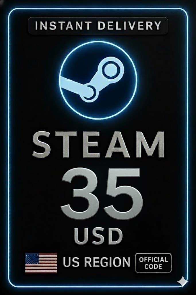 Steam Wallet Card 35 USD