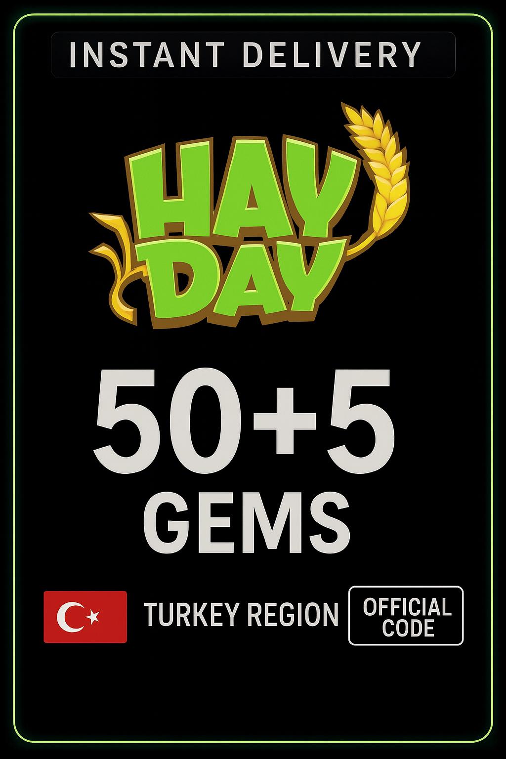 Hay Day - 50 + 5 (Aukning) - Tyrkland