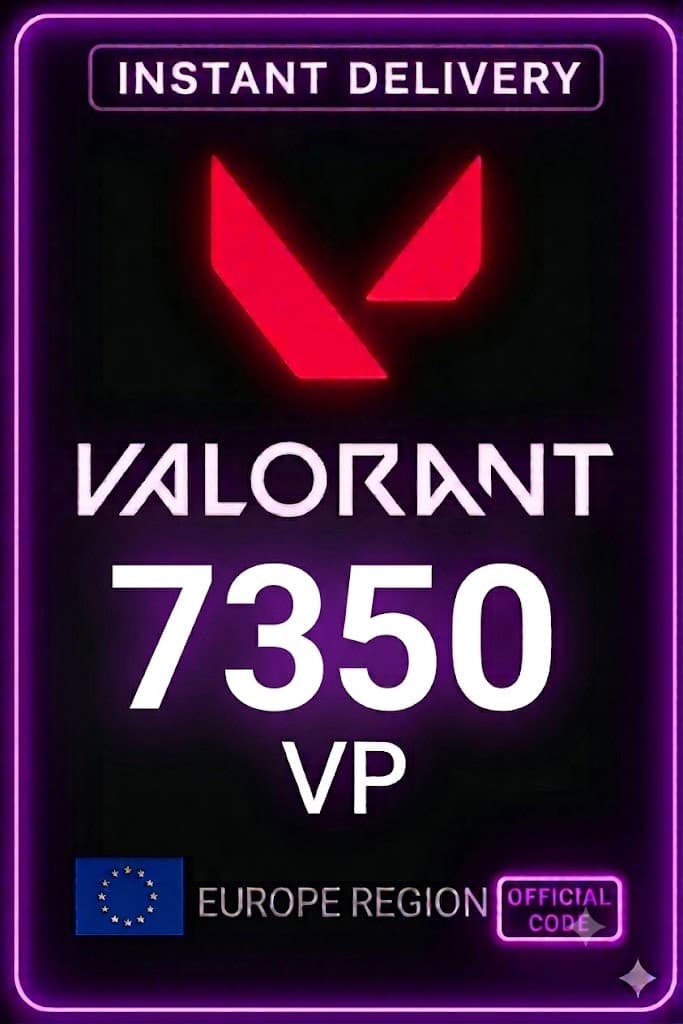 Valorant Points 7350 VP (EU Server)