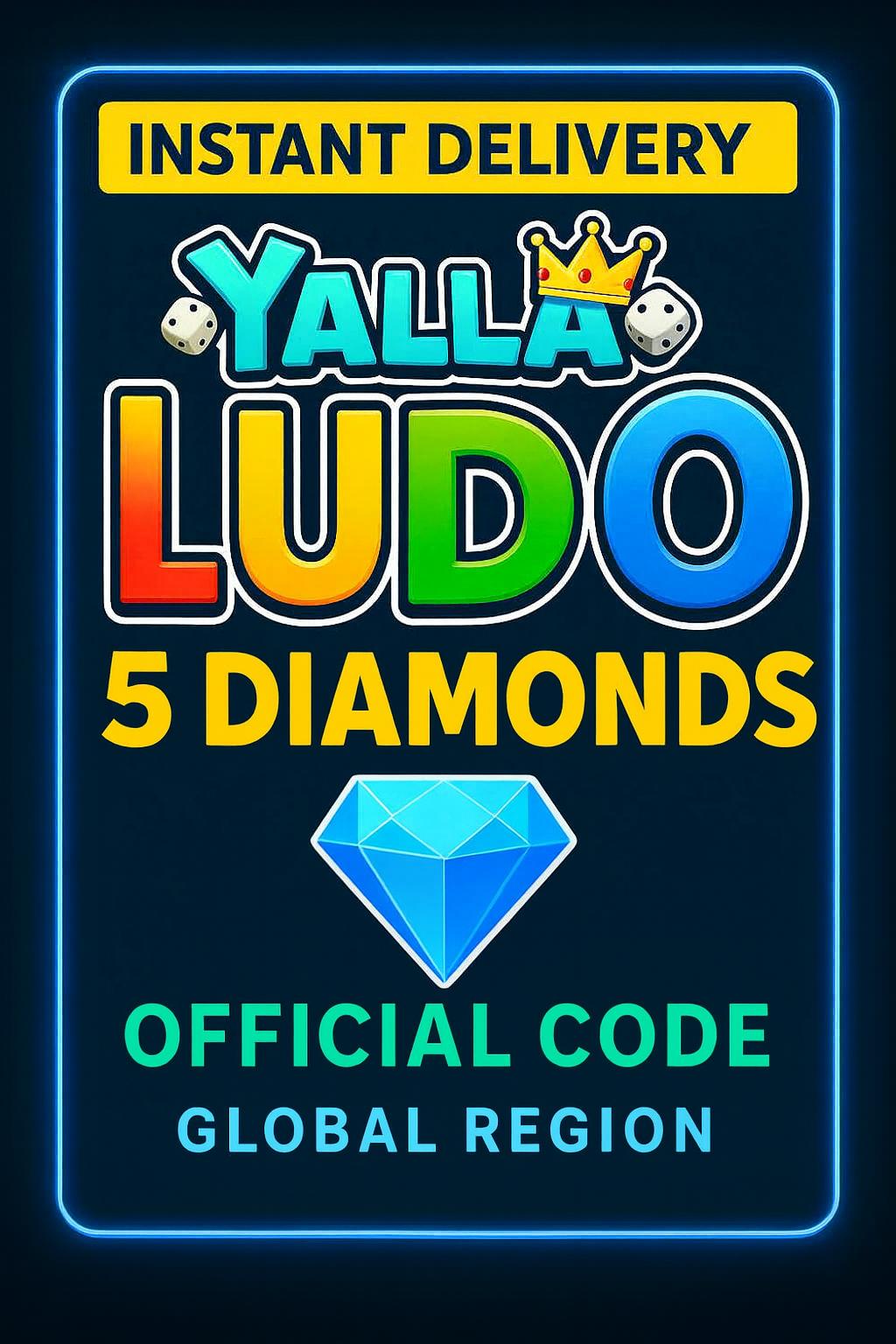 Yalla Ludo - 5 dollaria Timantteja (INT)