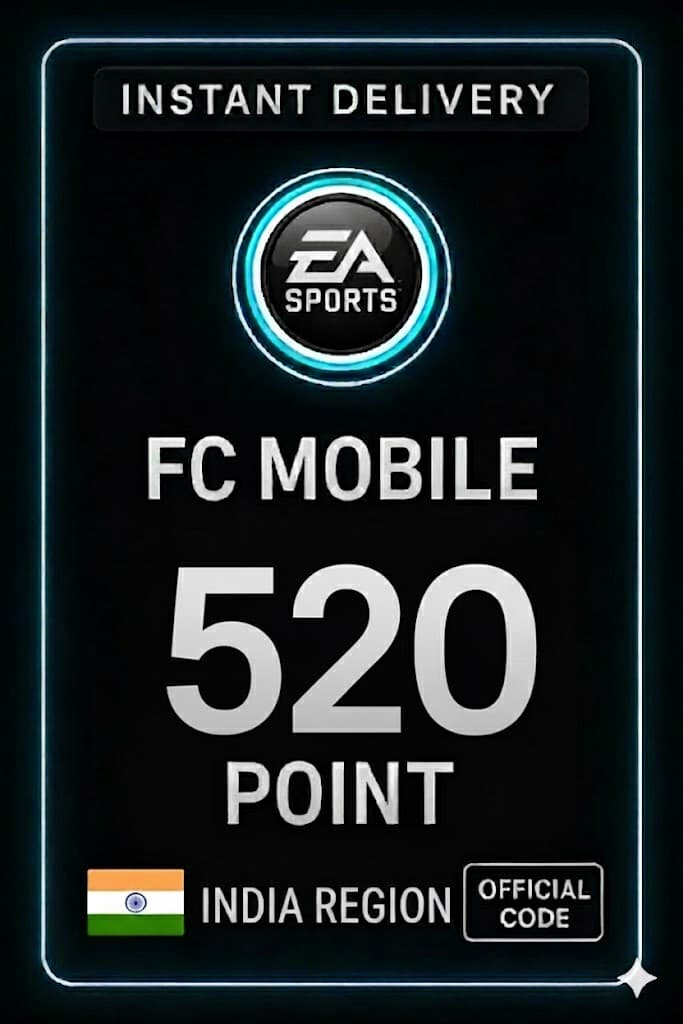 FC Mobile 520 taškų Dovanų Kortelė - Indija