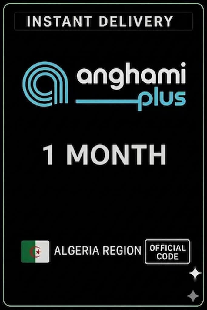 Anghami Plus 1 Mánuður - (Algería)