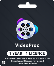 VideoProc Converter | Windows AI verzió | Életen át | 1 számítógép