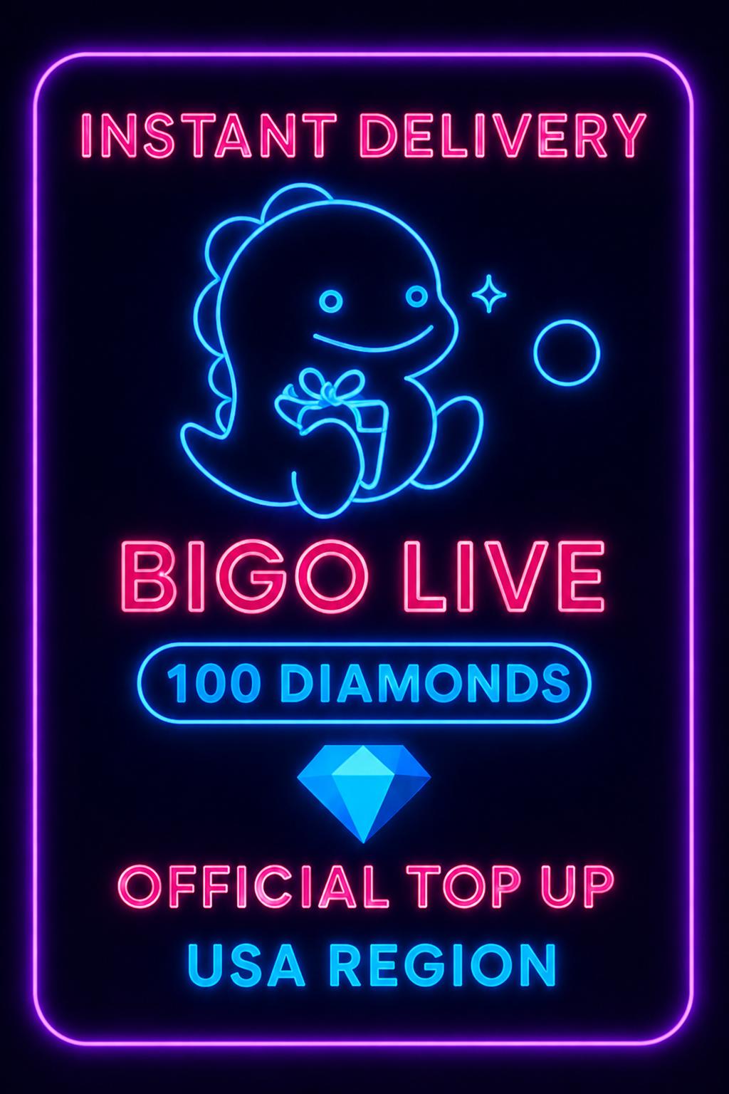 Bigo Live - 100 Diamonds (Top-Up) (US)
