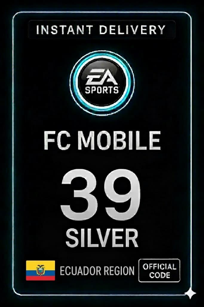FC Mobile 39 արծաթ Նվեր Քարտ - Էկվադոր