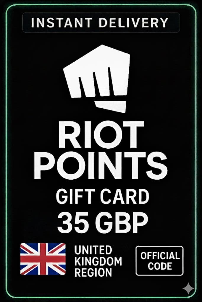 Tarjeta de Regalo Riot Points 35 GBP (Reino Unido)