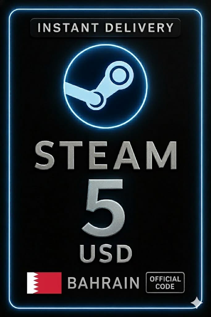 Code de portefeuille Steam - 5 USD (Bahreïn)