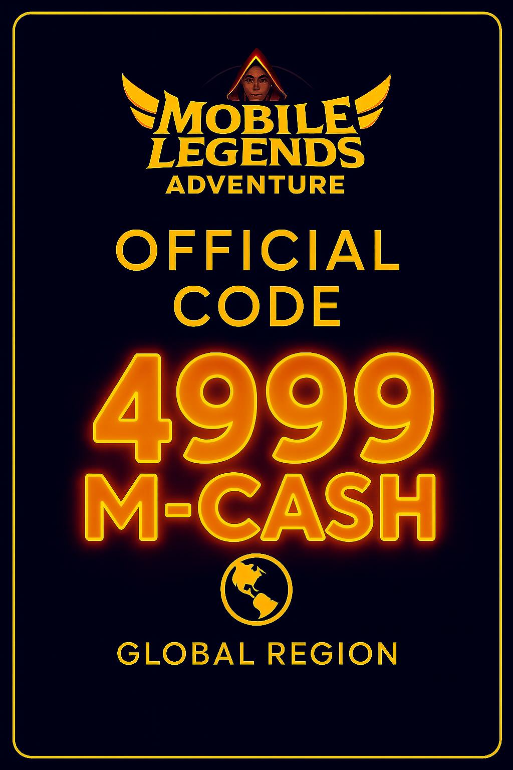 Mobile Legends Adventure 4999 M-Cash (Παγκόσμιο)