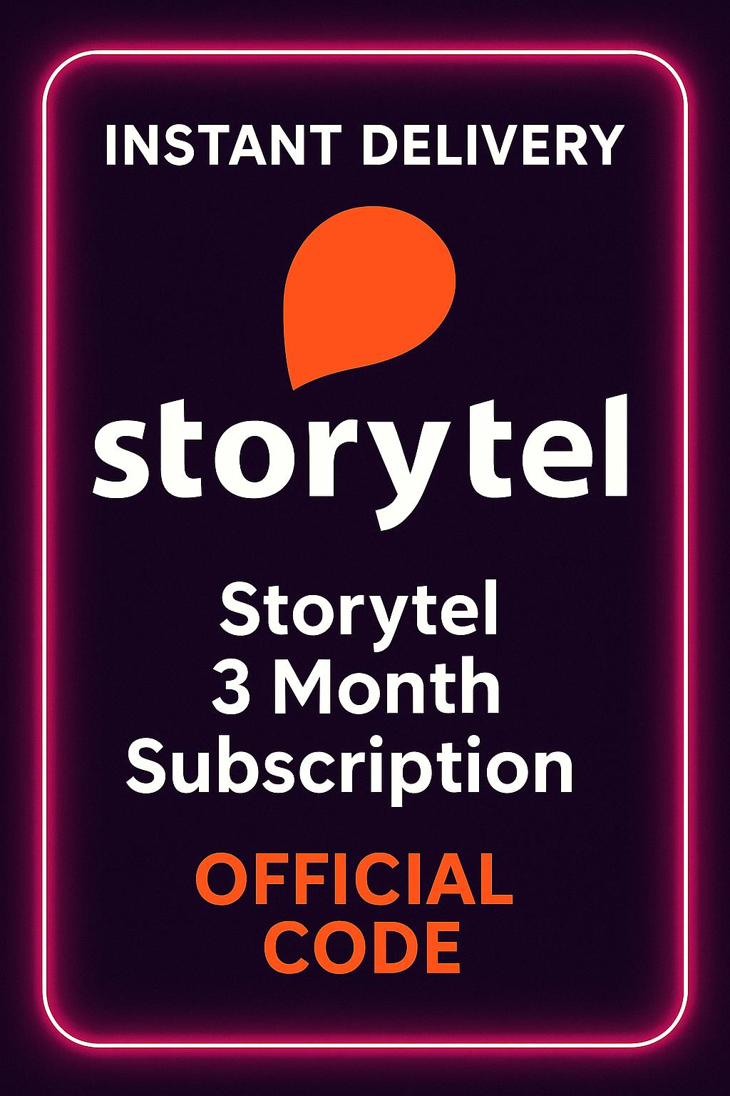 Storytel 3 Month Subscription | Jordan - (Levant)
