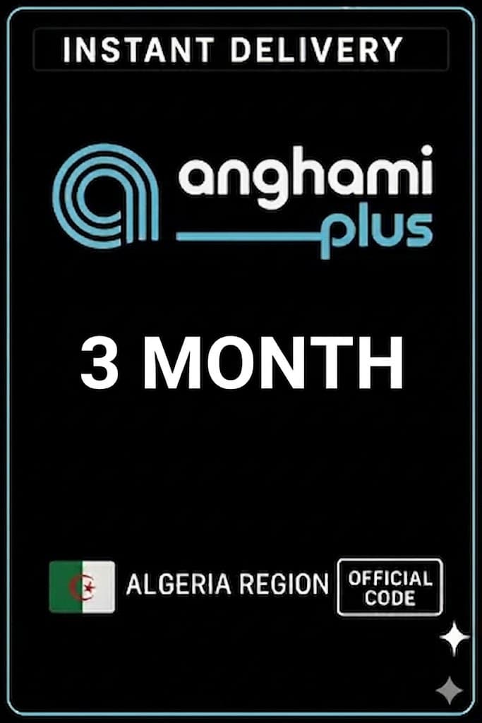 Anghami Plus 3 Mánuðir - (Alsír)