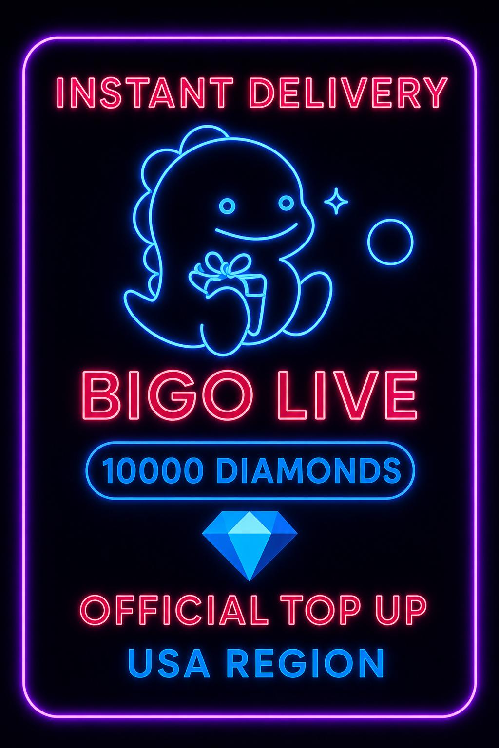 Bigo Live - 10000 Diamonds (Top-Up) (US)