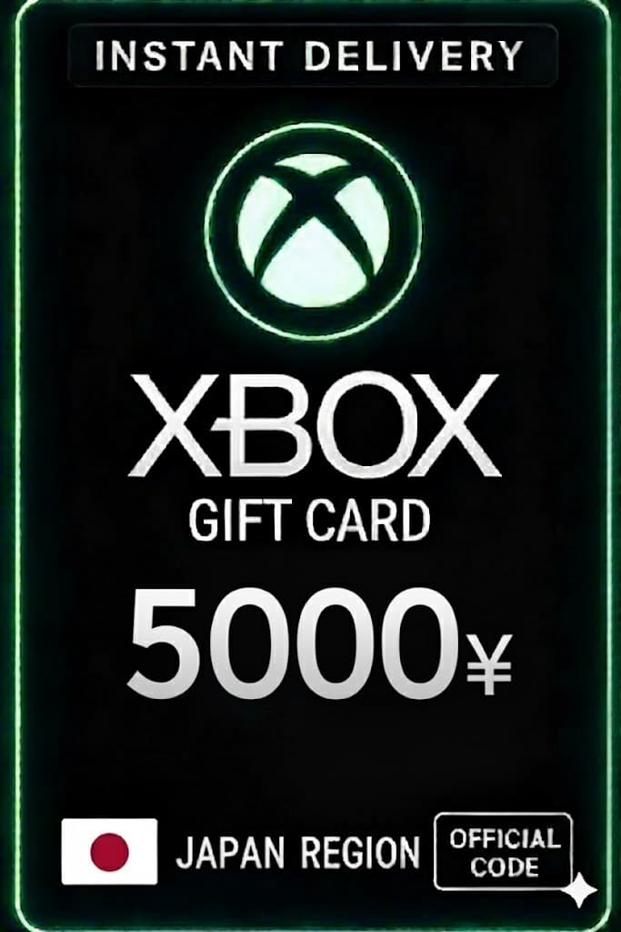 Xbox Live Gift Card 5000 Yen Wallet