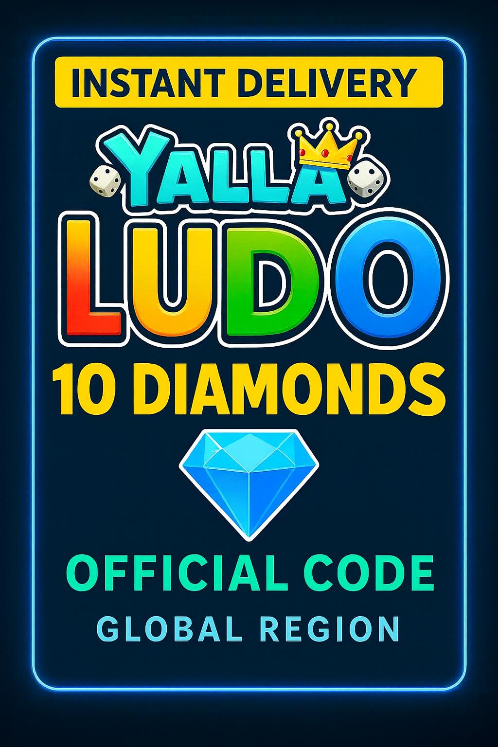 Yalla Ludo - USD 10 Timanttia (INT)