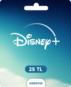 Disney Plus նվեր քարտ - 25 TL (Android Թուրքիա)