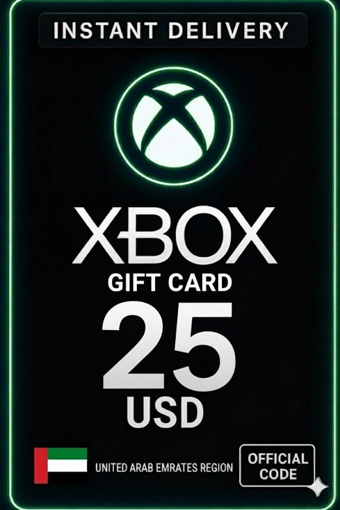 Xbox Gift Card Arab Emirates - 25$ - 99 AED