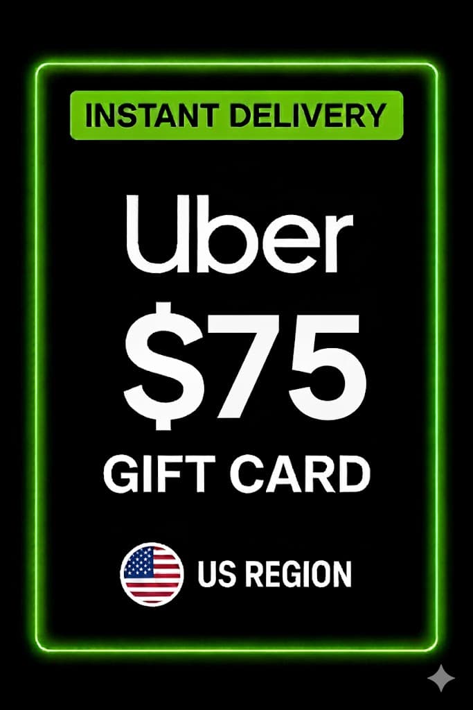 Uber Gift Card - 75$ (USA)