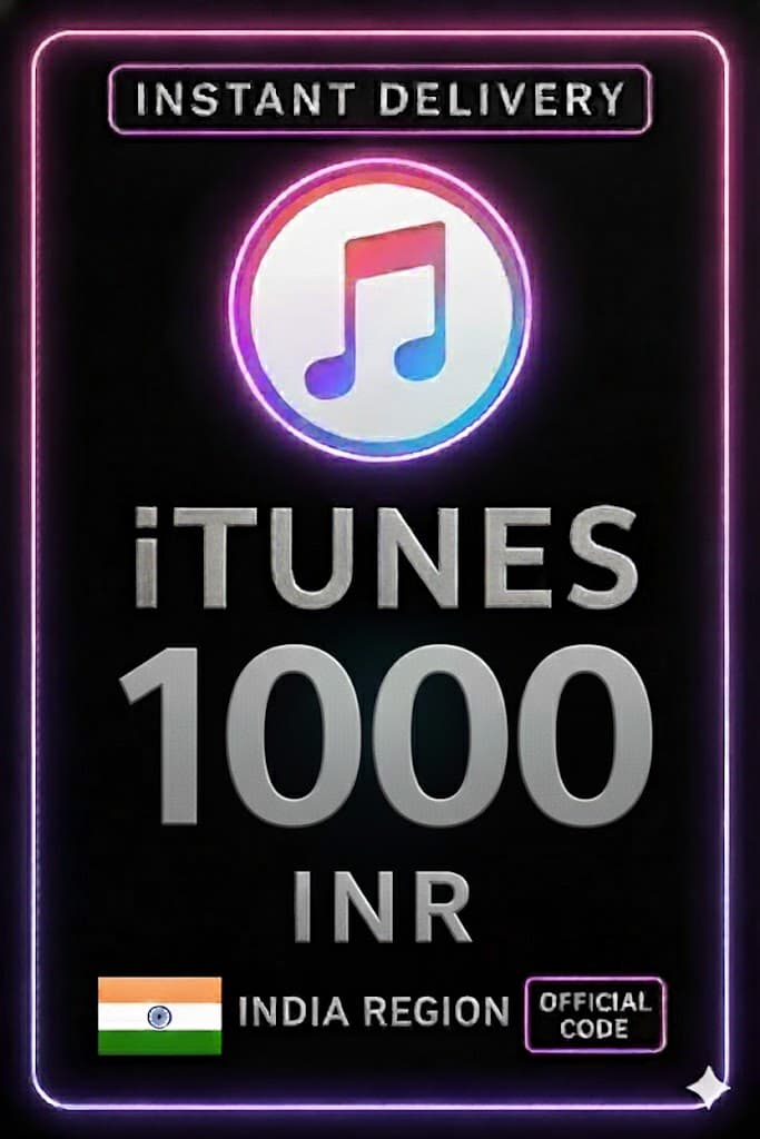 아이튠즈 기프트 카드 인도 - 1000 INR