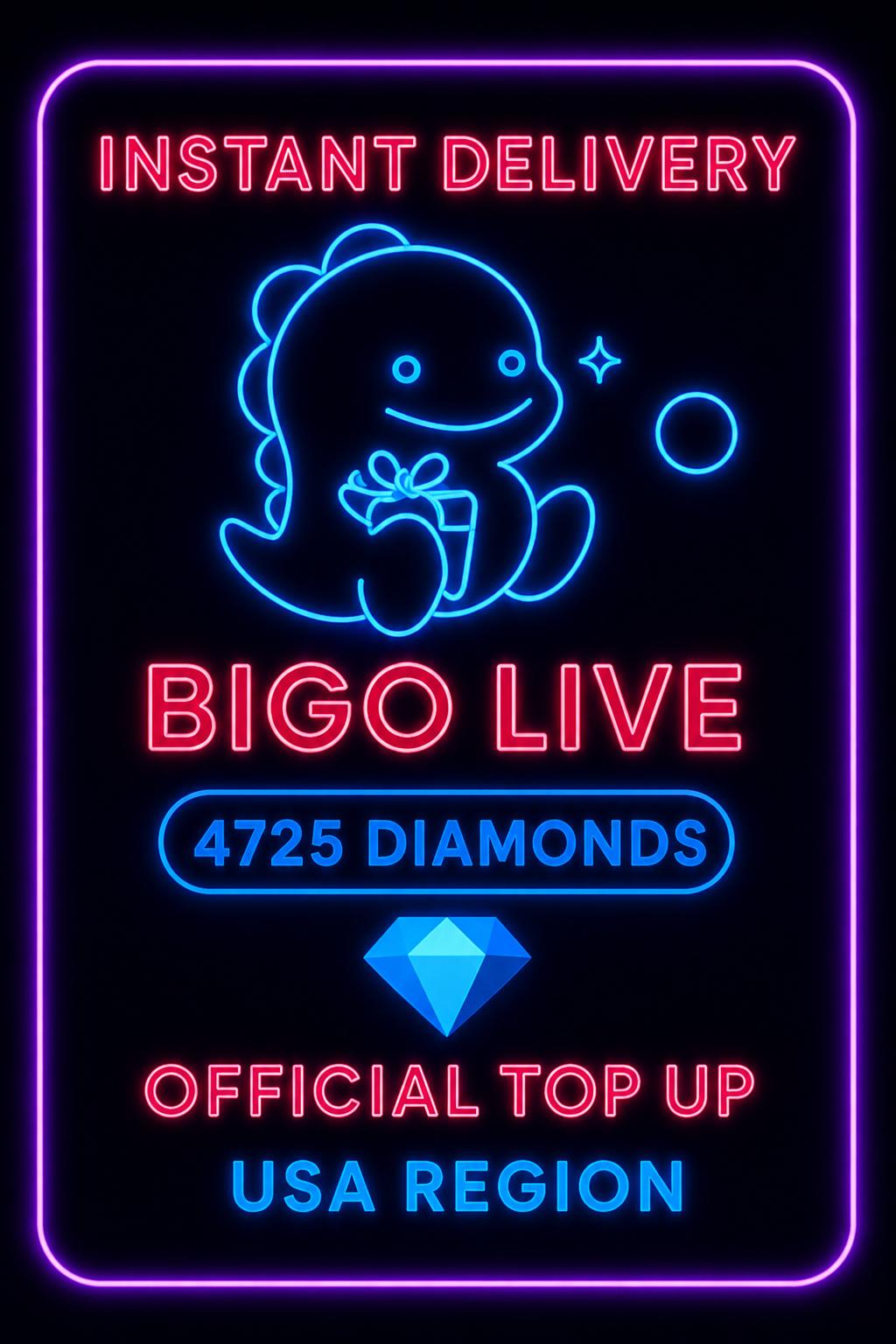 Bigo Live - 4725 Diamonds (Top-Up) (US)
