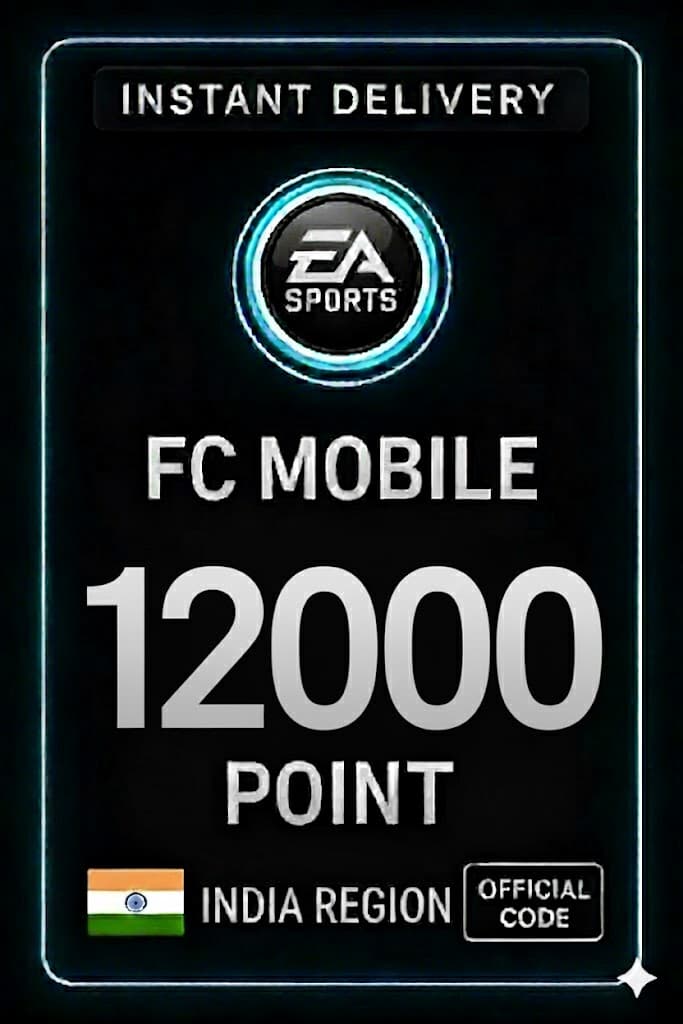 FC Mobile 12000 Taškų Dovanų Kortelė - Indija