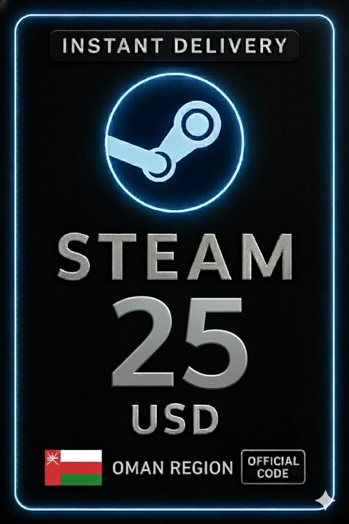 Steam Wallet Code - 25 USD (Oman)