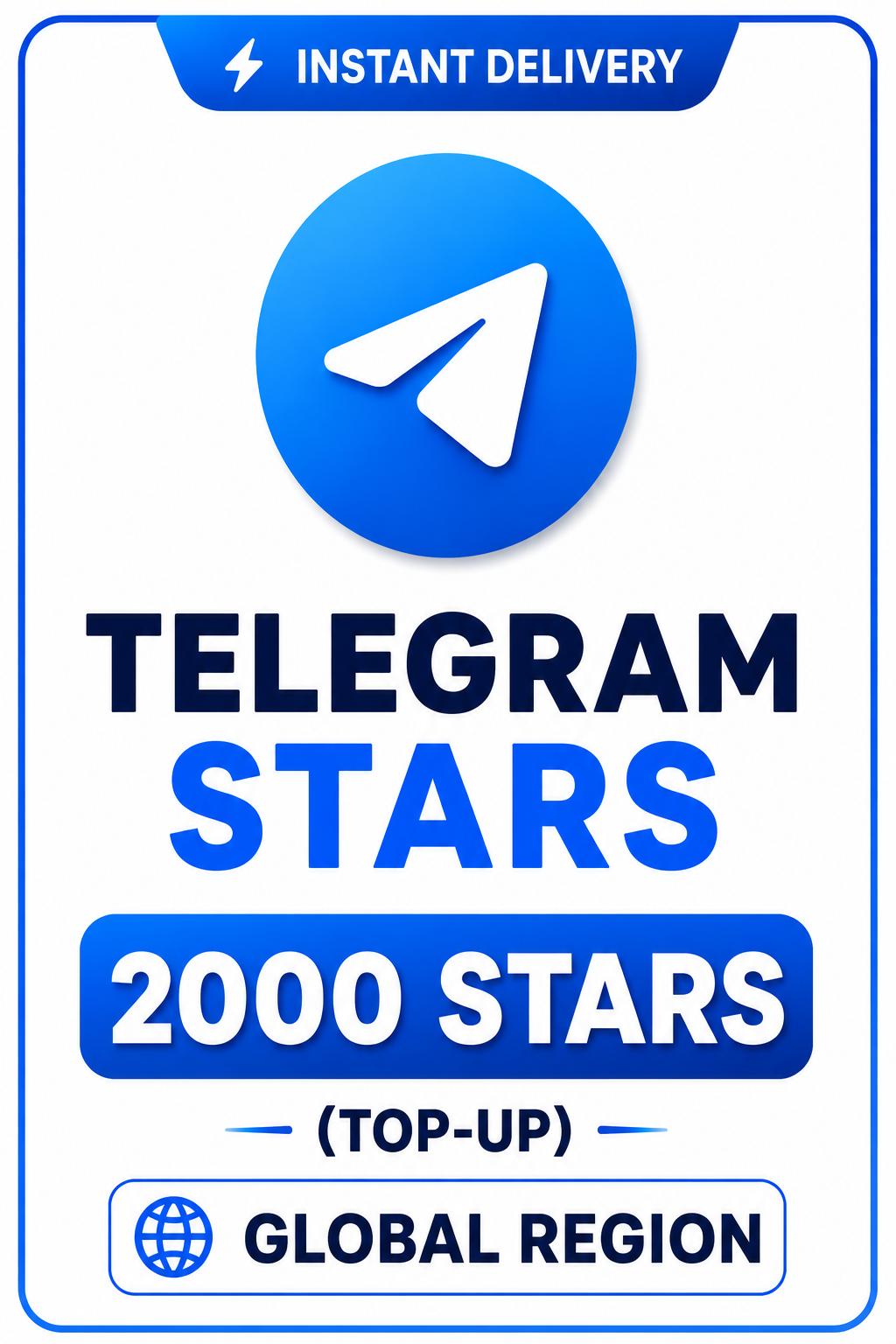 Telegram - 2000 Stars (Top-Up)