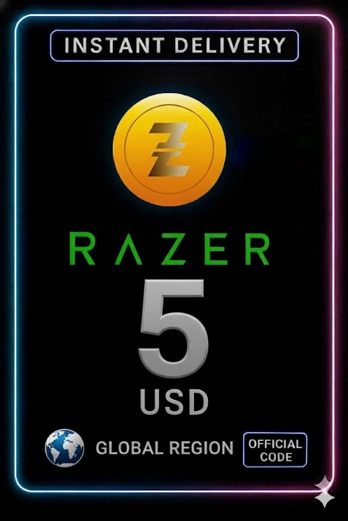 5 USD Razer Gold Global Pin