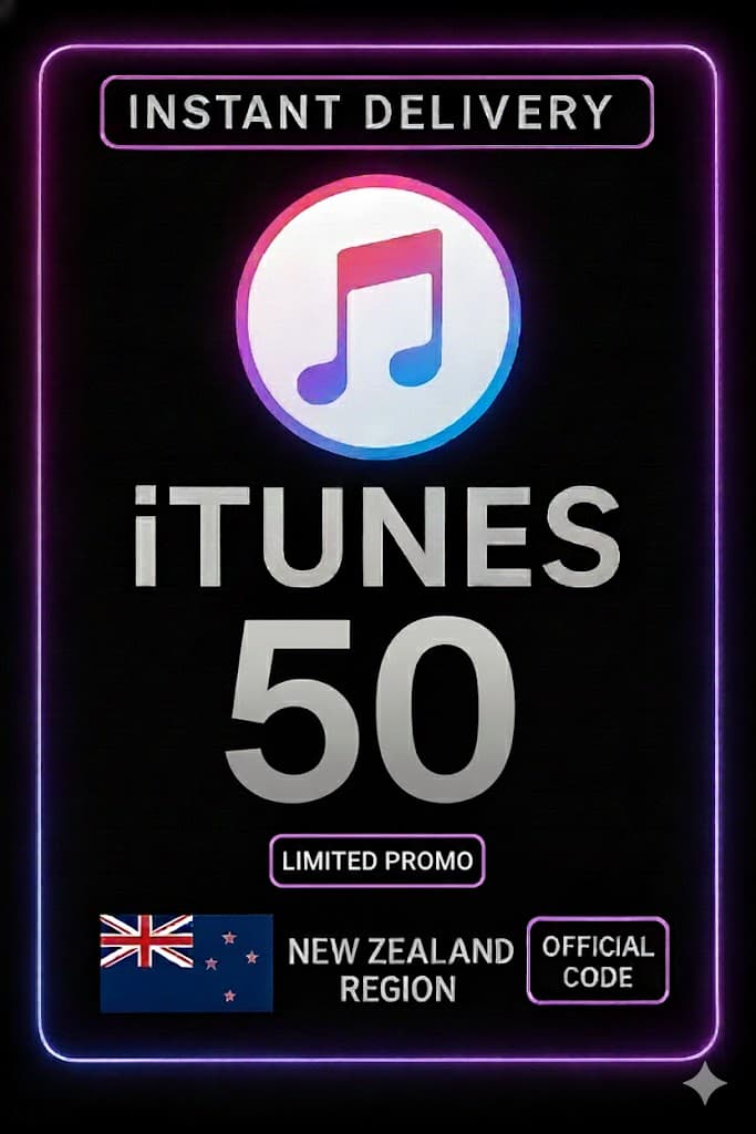 iTunes Gift Card New Zealand - 50 NZDLIMITED PROMO