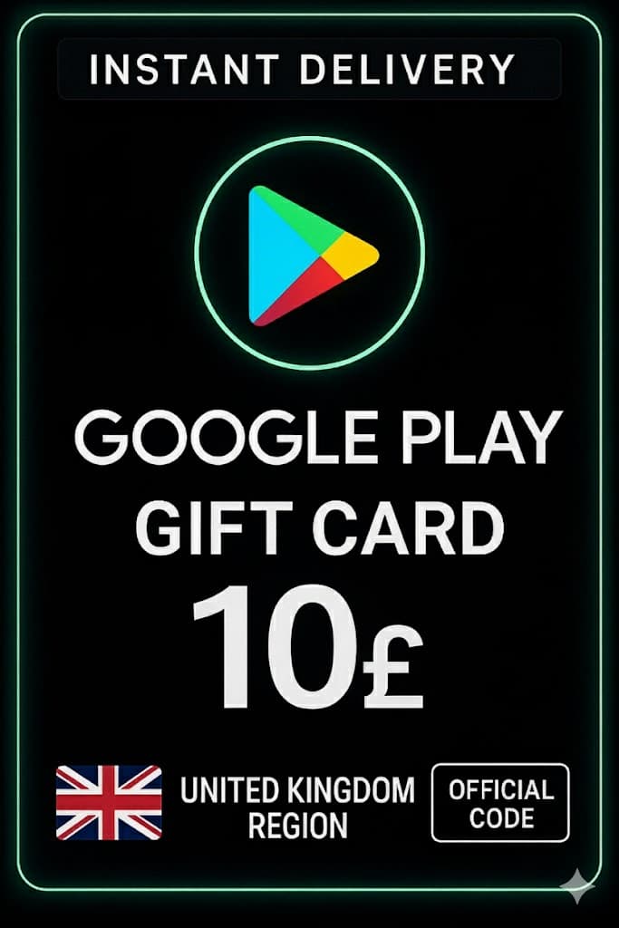 Google Play Gift Card - United Kingdom UK 10 £