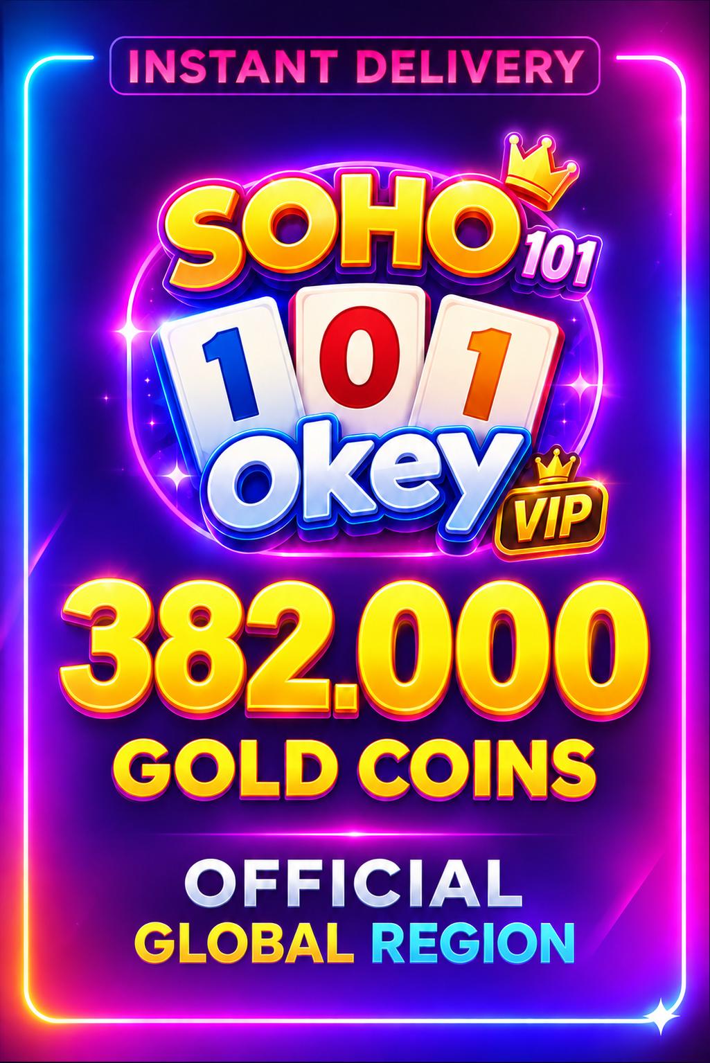 Soho 101 Okey VIP 382.000 Gold Coins