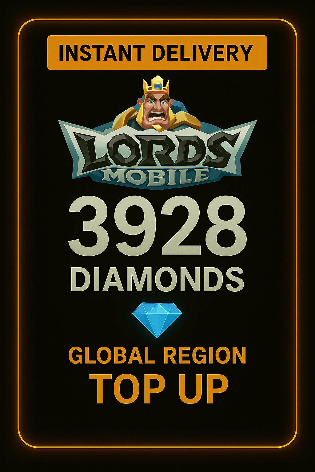 Lords Mobile 3928 Diamonds Top Up