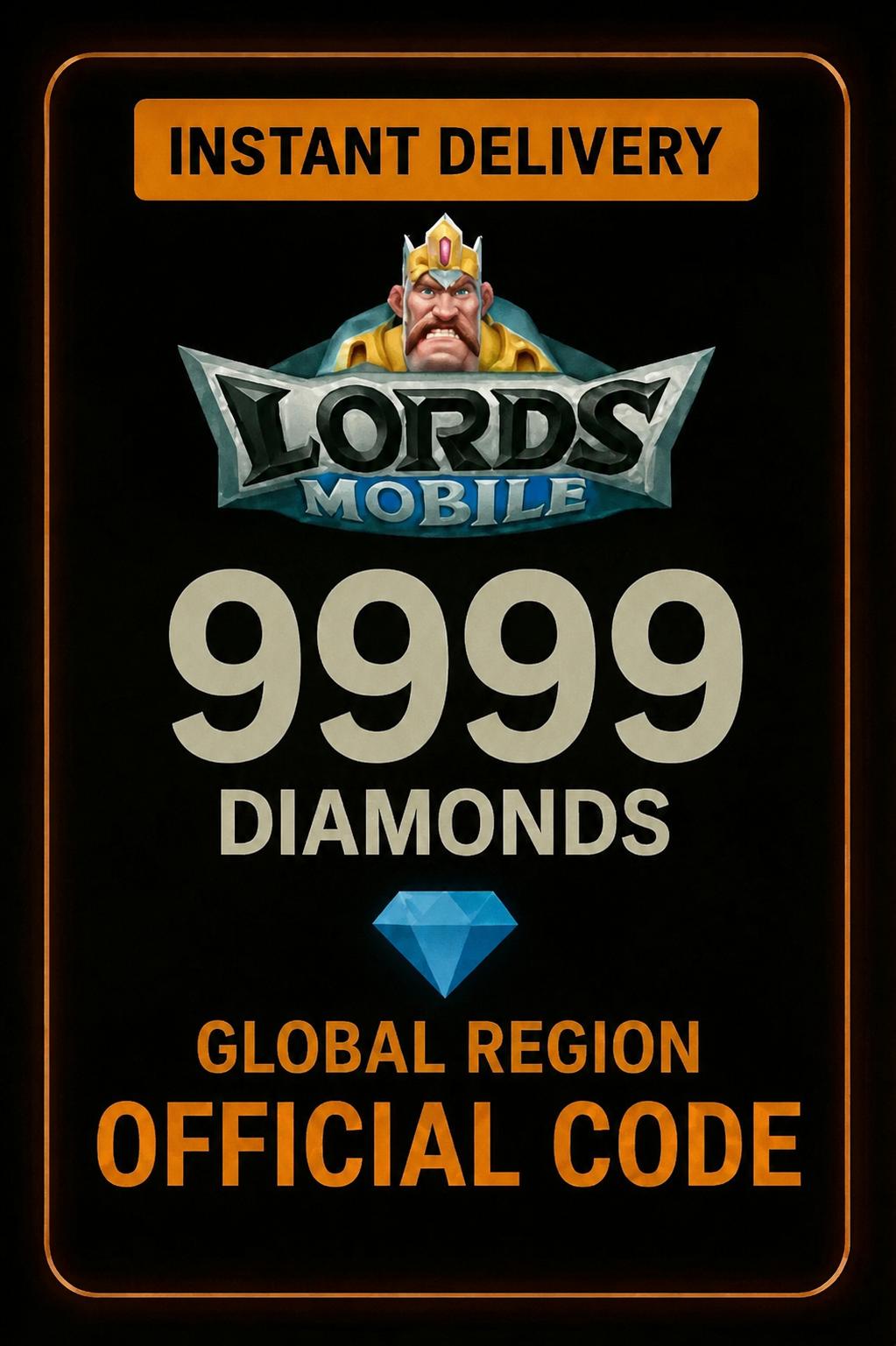 Lords Mobile - 9999 Diamonds (INT)