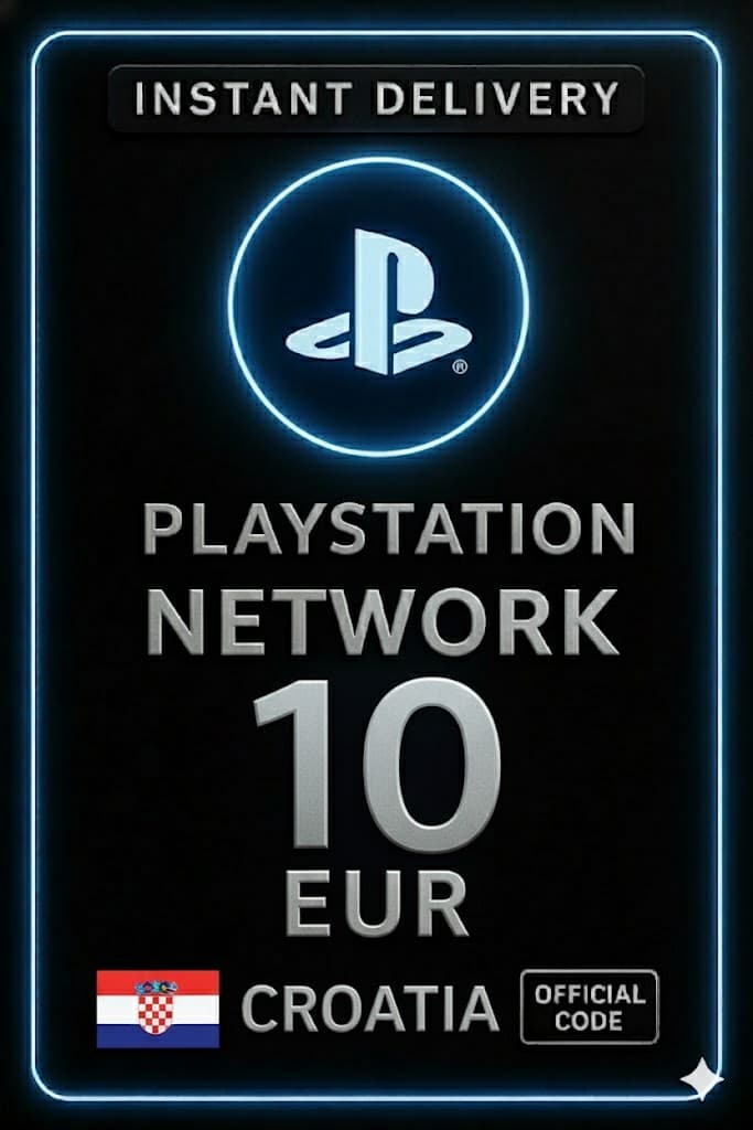 כרטיס PSN קרואטיה - 10 יורו HR