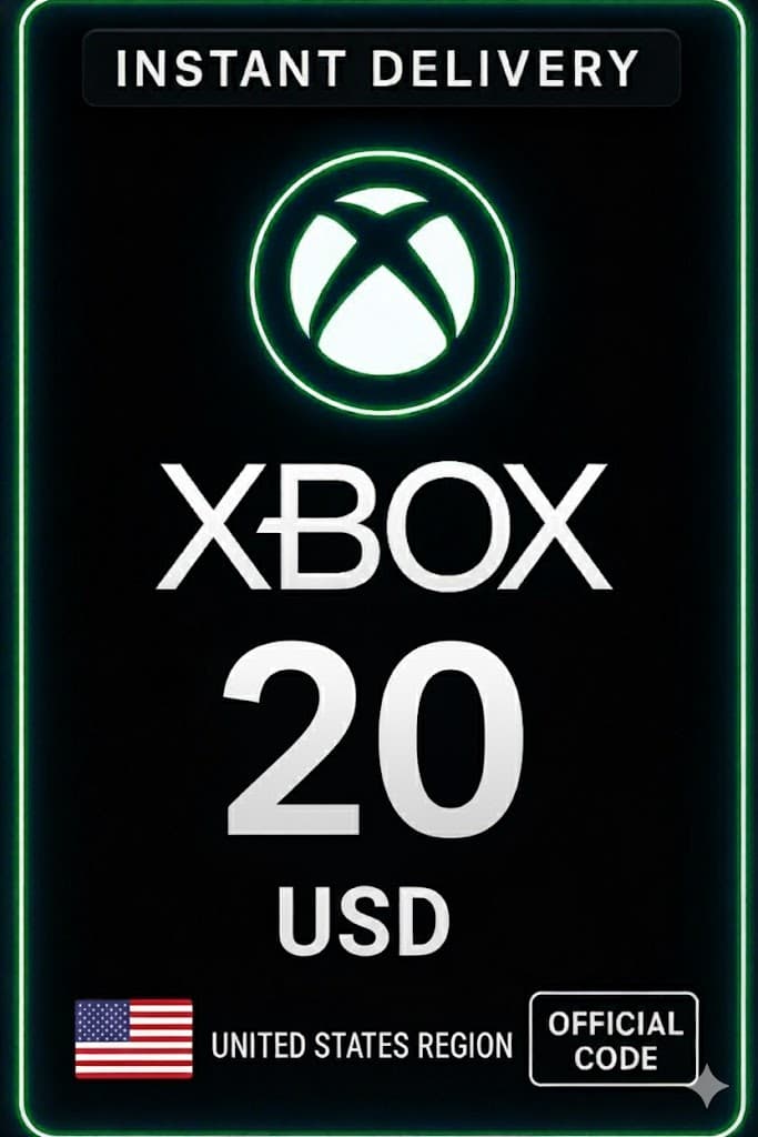 Xbox Live Gift Card 20 Usd Wallet