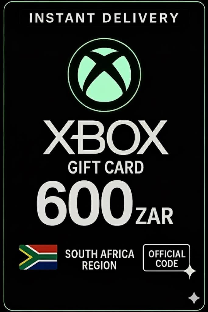 Xbox Live Hədiyyə Kartı 600 ZAR Cüzdan