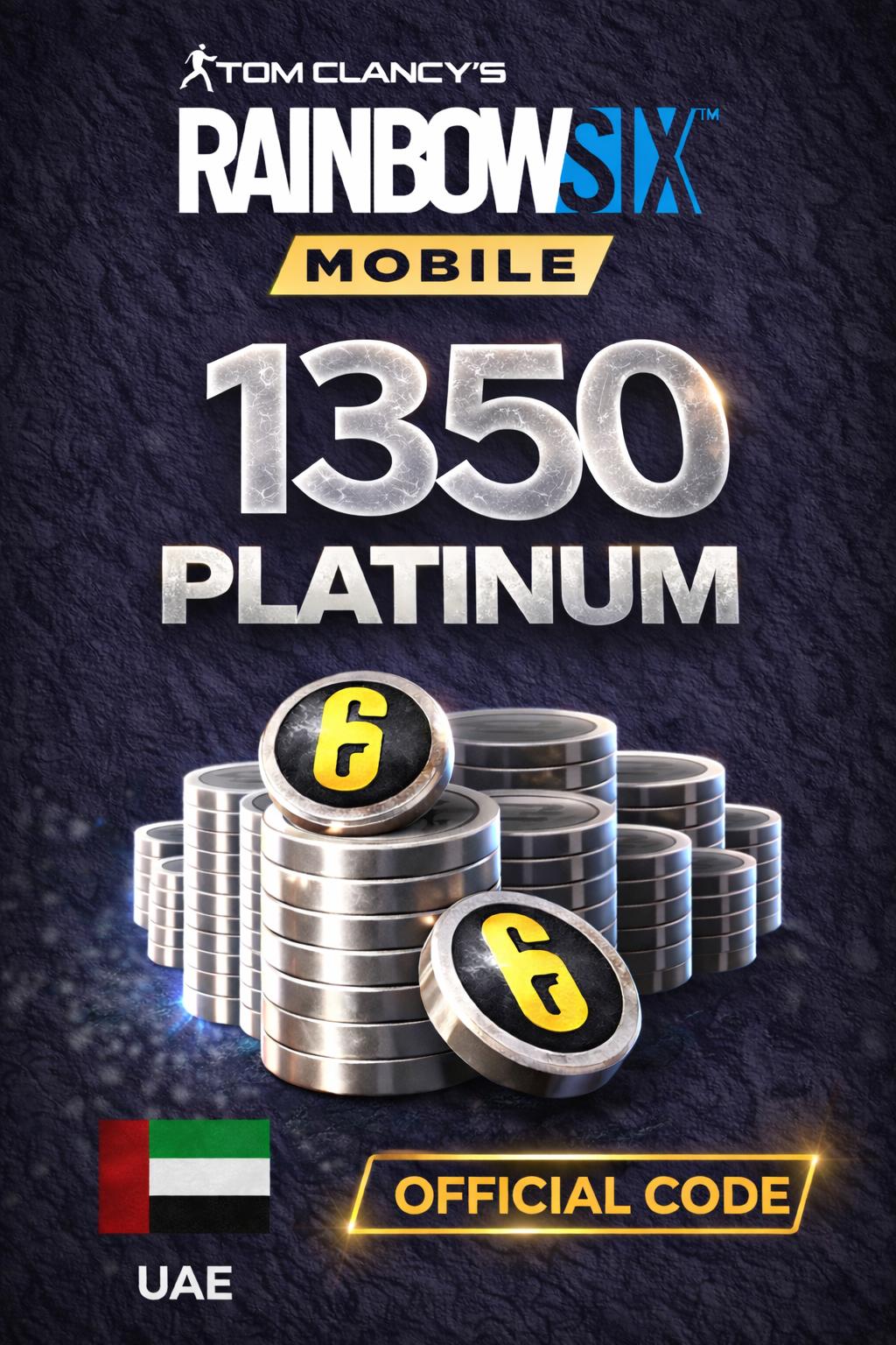 Rainbow Six Mobile - 1350 Platinum Code (UAE)