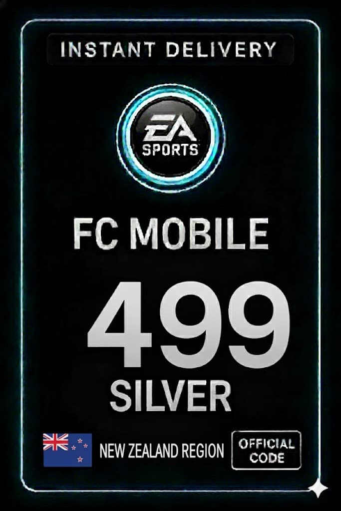 FC Mobile 499 चाँदी गिफ्ट कार्ड - न्यूजील्याण्ड