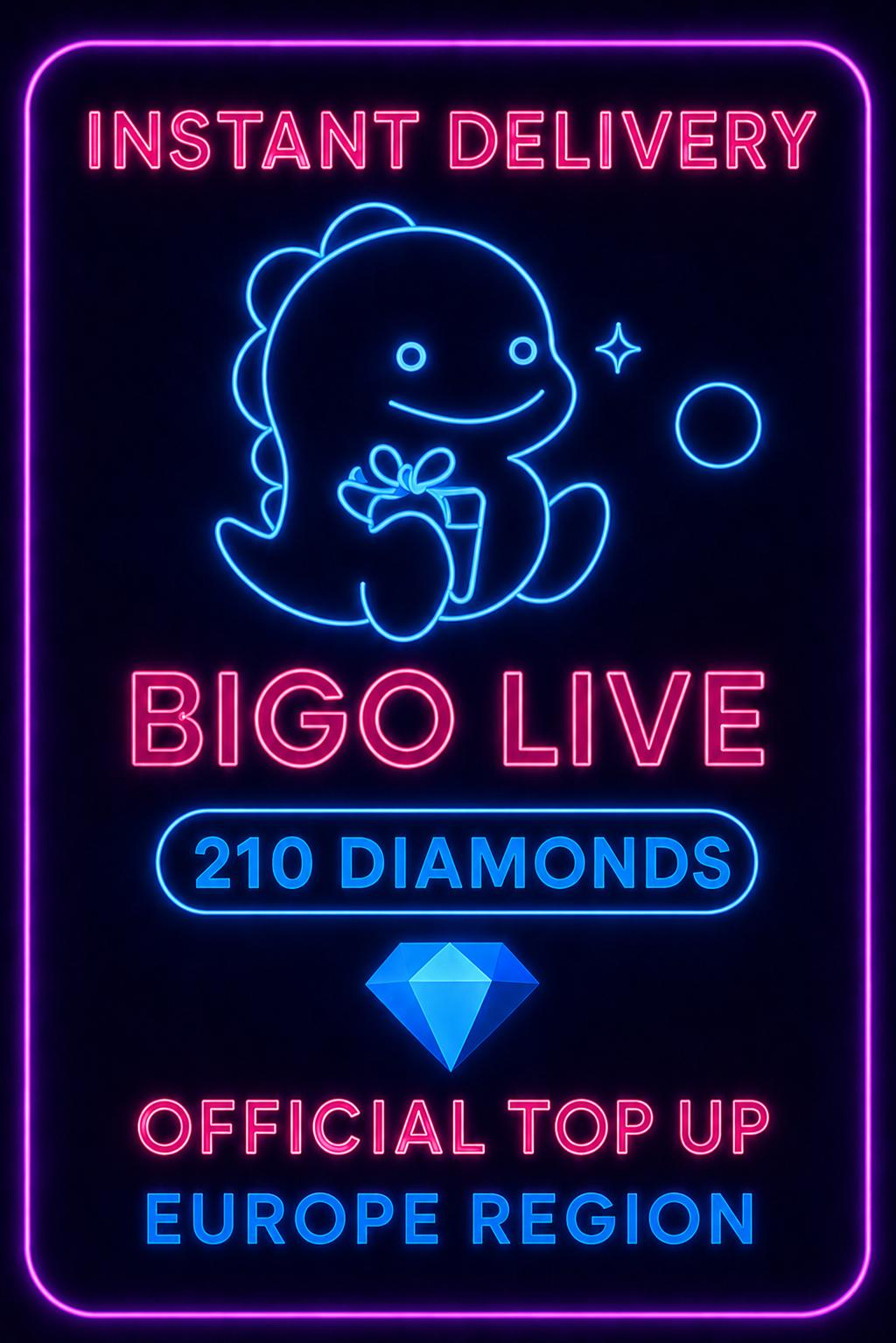 Bigo Live - 210 Diamonds (Top-Up) (EU)