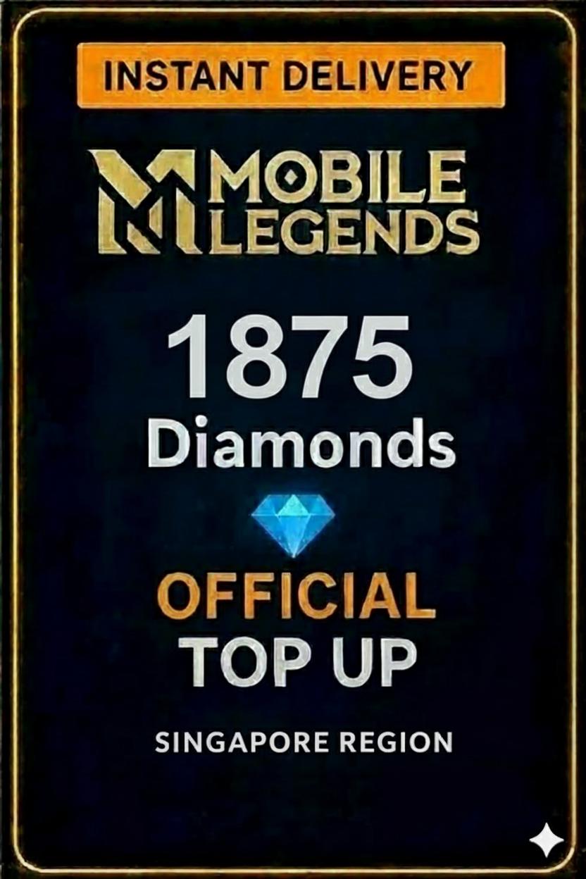 Mobile Legends - 1875 Diamonds Top-Up (Singapore)