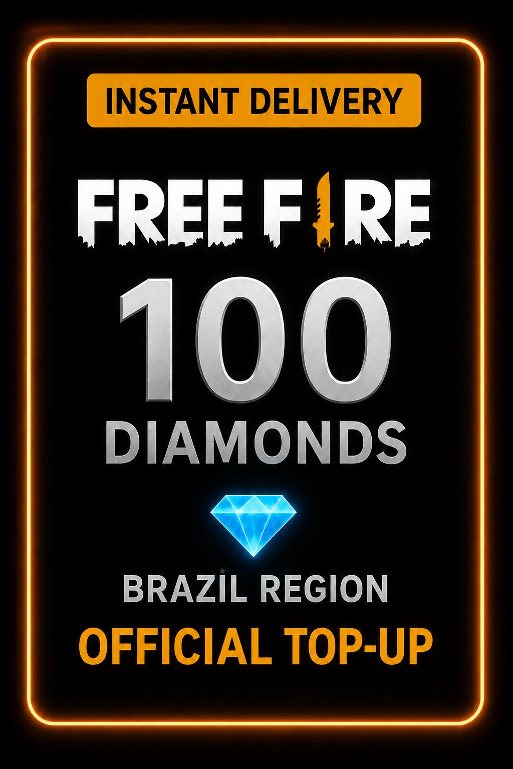 Free Fire 100 Diamonds Top-Up (Brazil)